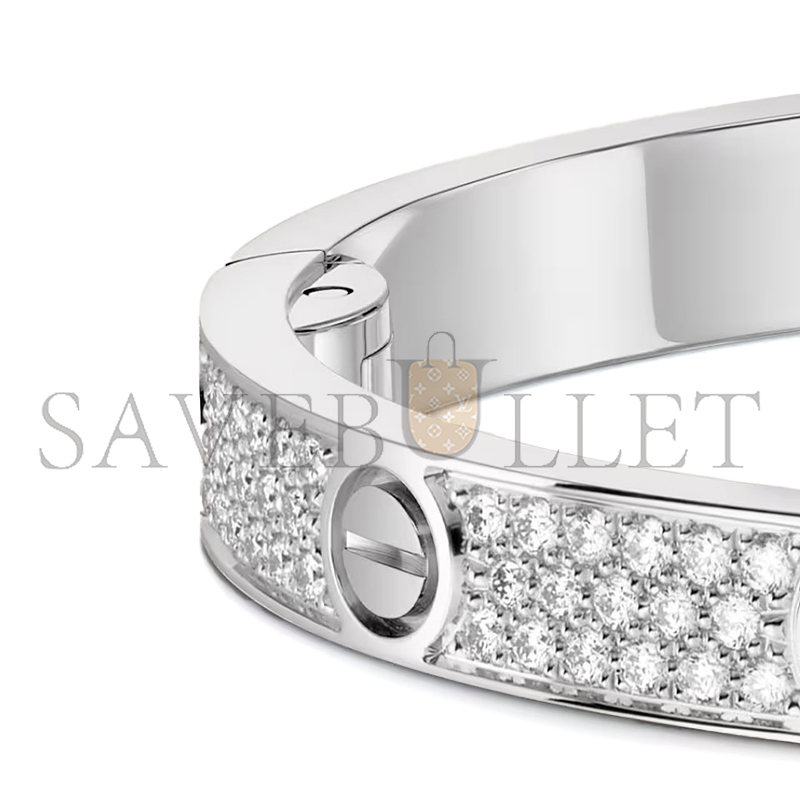 CARTIER LOVE BRACELET, MEDIUM MODEL, PAVED N6737617